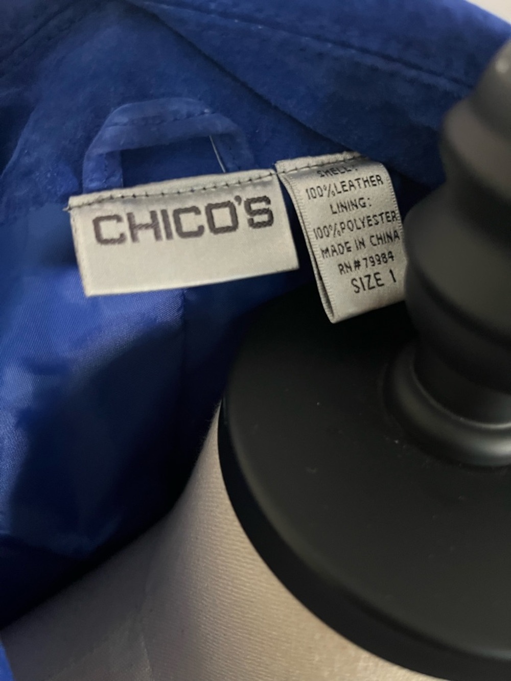 Chico’s Royal Blue Suede Jacket - Picture 6 of 11